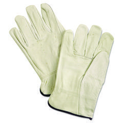 Unlined Pigskin Driver Gloves, Cream, X-Large, 12 Pairs